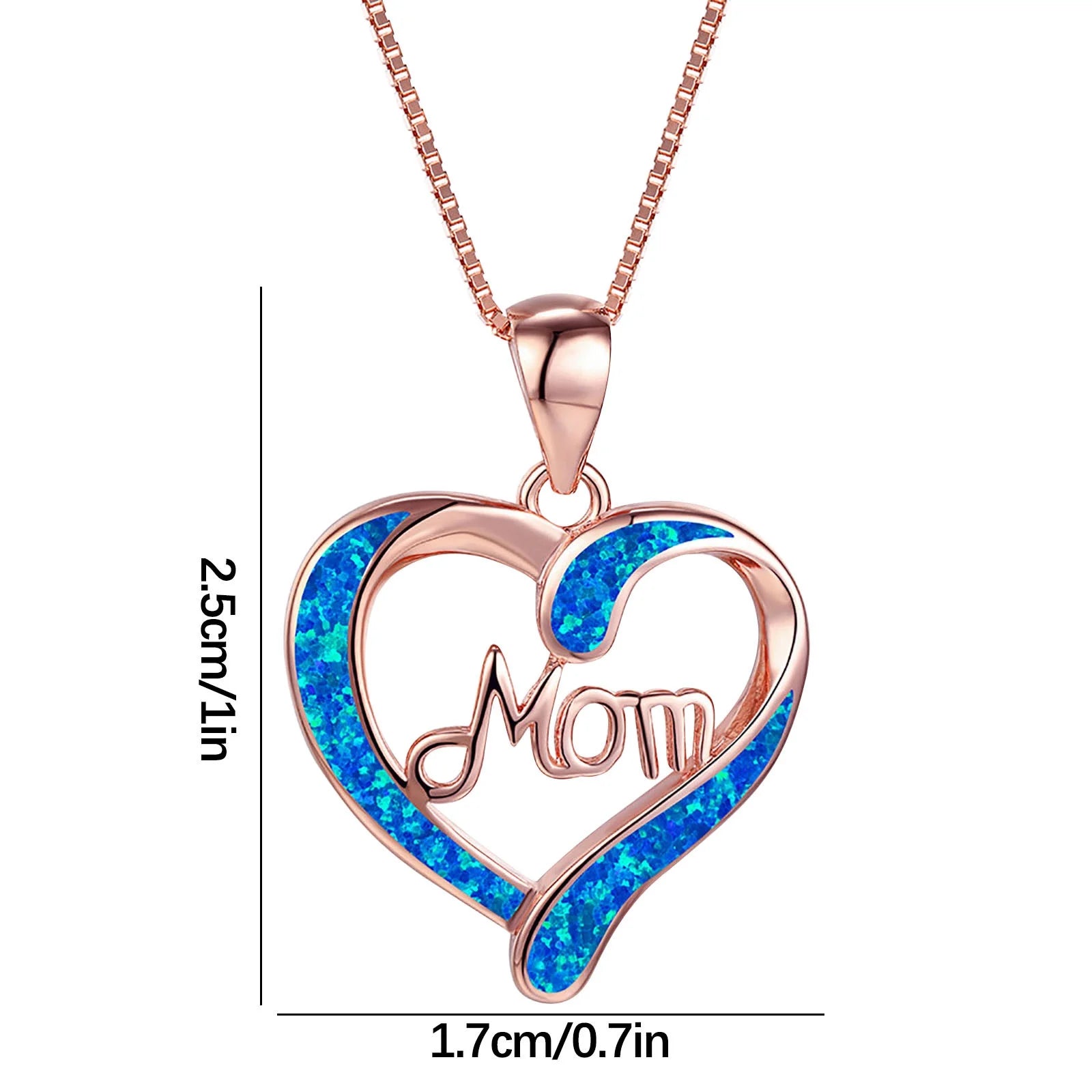 Mothers Day Gifts, Mother'S Day Mom Heart Pendant Necklace Maternal Love Necklace Trend Jewelry Gift for Mother, Birthday Gifts for Women, Summer Savings Clearance