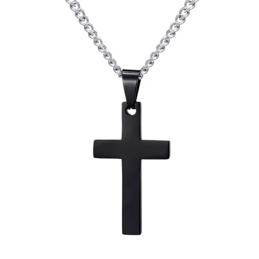 Christian Cross Pendant Necklace Men'S Necklace New Fashion Metal Religious Amulet Pendant Accessory Party Jewelry